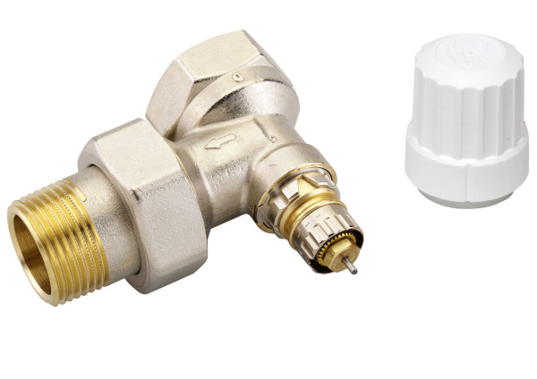 Ra-in 25 corps de robinet à kv réglable , 1" équerre dimensions nf