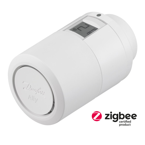 Ally tête thermostatique connectée, zigbee 3.0. livré avec adaptateur m30 et ra 
