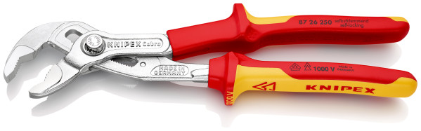 Pince multiprise cobra 250mm - bi-matière - chromée - 1000v - ouverture 46mm