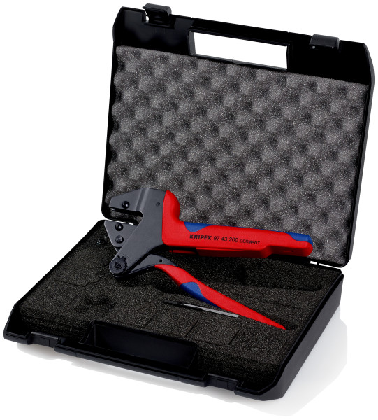 Pince à sertir universelle 200mm - gaines bi-matière - sans matrice - en coffret