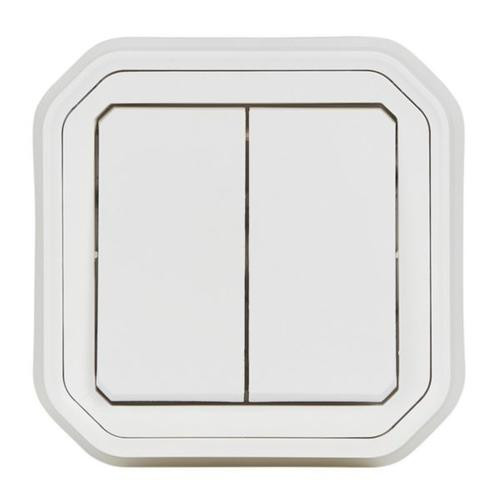 Double Va-et-Vient Plexo Legrand Blanc Etanche – Complet Encastré – IP55 – 10 AX – 250 V