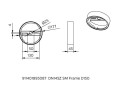 Accessoire plafonnier d150mm pour coreline slimdownlight gen4 dn145b