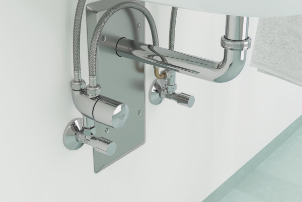 Robinet d'équerre 1/2" chromé