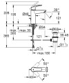 Mitigeur lavabo taille m eurosmart chromé