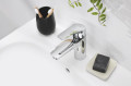 Mitigeur lavabo cartouche ch3 corps lisse taille m eurosmart chromé