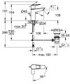 Mitigeur monocommande lavabo taille m bauloop chromé