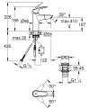 Mitigeur lavabo bec extractible taille m eurosmart chromé