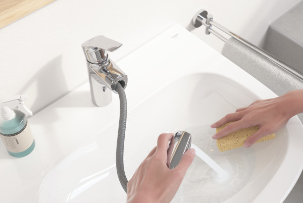 Mitigeur lavabo bec extractible taille m eurosmart chromé