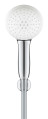 Ensemble de douche 2 jets 8 l avec support mural tempesta 110 chromé