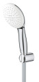 Ensemble de douche 2 jets 8 l avec support mural tempesta 110 chromé