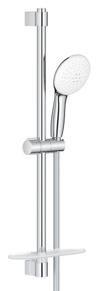 Ensemble de douche 2 jets 8l avec barre 600 mm et tablette tempesta 110 chromé