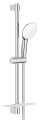 Ensemble de douche 2 jets 8l avec barre 600 mm et tablette tempesta 110 chromé