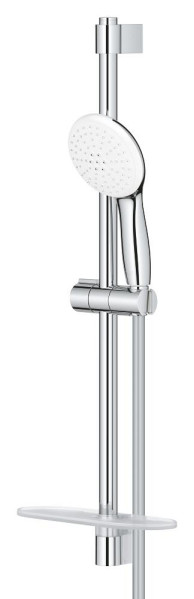 Ensemble de douche 2 jets 8l avec barre 600 mm et tablette tempesta 110 chromé