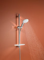 Ensemble de douche 2 jets 8l avec barre 600 mm et tablette tempesta 110 chromé