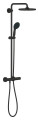 Tempesta 250 colonne de douche 9,5l mitigeur thermostatique matt black