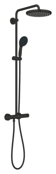 Tempesta 250 colonne de douche 9,5l mitigeur thermostatique matt black