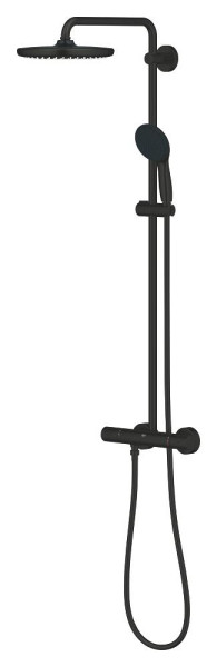 Tempesta 250 colonne de douche 9,5l mitigeur thermostatique matt black