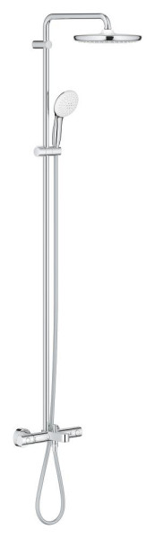 Tempesta 250 colonne bain/douche 9,5l mitigeur thermostatique chromé