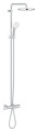 Tempesta 250 colonne bain/douche 9,5l mitigeur thermostatique chromé