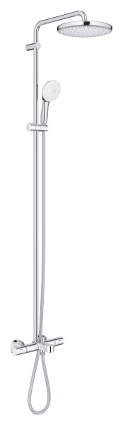 Tempesta 250 colonne bain/douche 9,5l mitigeur thermostatique chromé