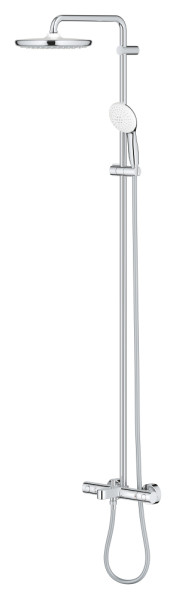 Tempesta 250 colonne bain/douche 9,5l mitigeur thermostatique chromé