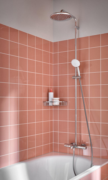 Tempesta 250 colonne bain/douche 9,5l mitigeur thermostatique chromé