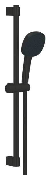 Ensemble de douche 2 jets 8l avec barre 600 mm tempesta cube 110 matt black