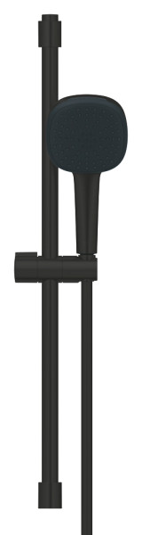 Ensemble de douche 2 jets 8l avec barre 600 mm tempesta cube 110 matt black