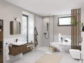 Ensemble de douche 2 jets 8l avec barre 600 mm tempesta cube 110 matt black
