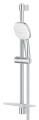 Ensemble de douche 2 jets 8l barre 600 mm et tablette tempesta cube 110 chromé