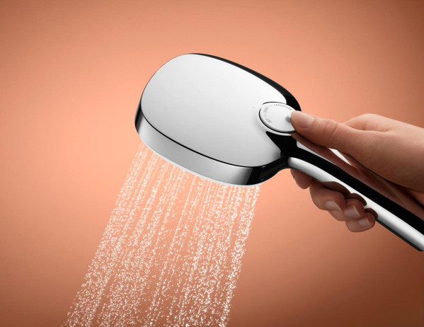 Ensemble de douche 2 jets 8l barre 600 mm et tablette tempesta cube 110 chromé