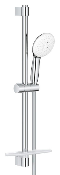 Ensemble de douche 3 jets 8l avec barre 600 mm et tablette tempesta 110 chromé