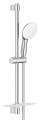 Ensemble de douche 3 jets 8l avec barre 600 mm et tablette tempesta 110 chromé