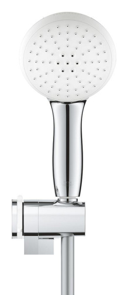 Ensemble de douche 2 jets 5,7 l support mural tempesta 110 chromé