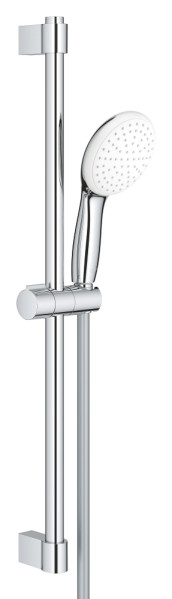 Ensemble de douche 1 jet 8l avec barre 600 mm tempesta 110 chromé