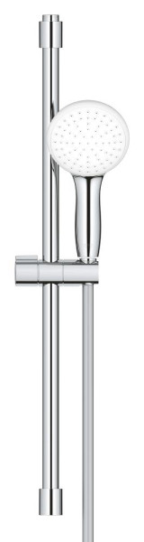 Ensemble de douche 1 jet 8l avec barre 600 mm tempesta 110 chromé