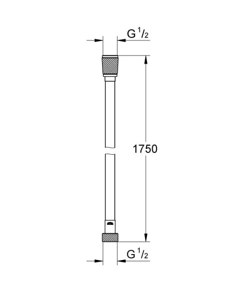 Flexible de douche 1750 mm silverflex twistfree chromé