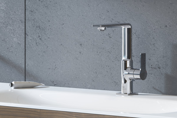Mitigeur monocommande lavabo taille l allure chromé