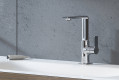 Mitigeur monocommande lavabo taille l allure chromé