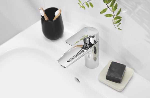 Mitigeur lavabo cartouche ch3 corps lisse taille s eurosmart chromé