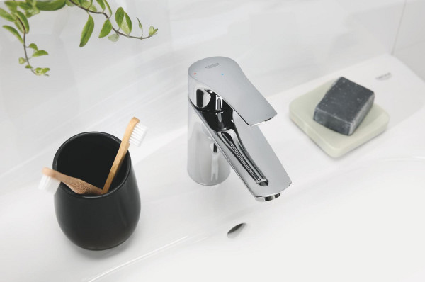 Mitigeur lavabo cartouche ch3 corps lisse taille s eurosmart chromé