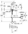 Mitigeur lavabo cartouche ch3 taille s eurosmart chromé
