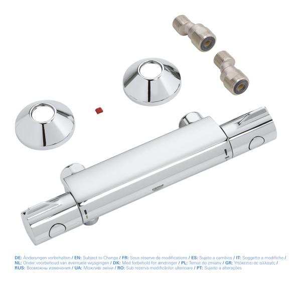 Mitigeur thermostatique mural de douche grohtherm 800 grohe