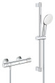Grohtherm 800 douche avec ensemble tempesta 110 2 jets 8l barre 600 chromé