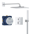 Pack douche encastrée avec rainshower mono 310 cube chromé grohtherm cube