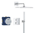 Pack douche encastrée avec rainshower mono 310 cube chromé grohtherm cube