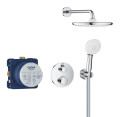 Pack douche encastrée avec tempesta cube 250 chromé grohtherm