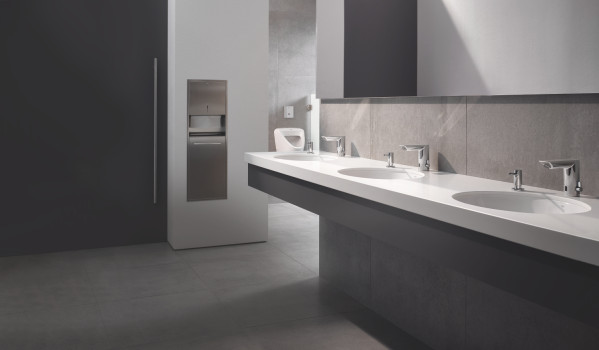 Mitigeur lavabo infrarouge 1/2" limiteur de température bau cosmo e chromé