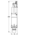 Soupape dual flush