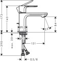 Mitigeur de lavabo 80 coolstart avec tirette et vidage noir mat